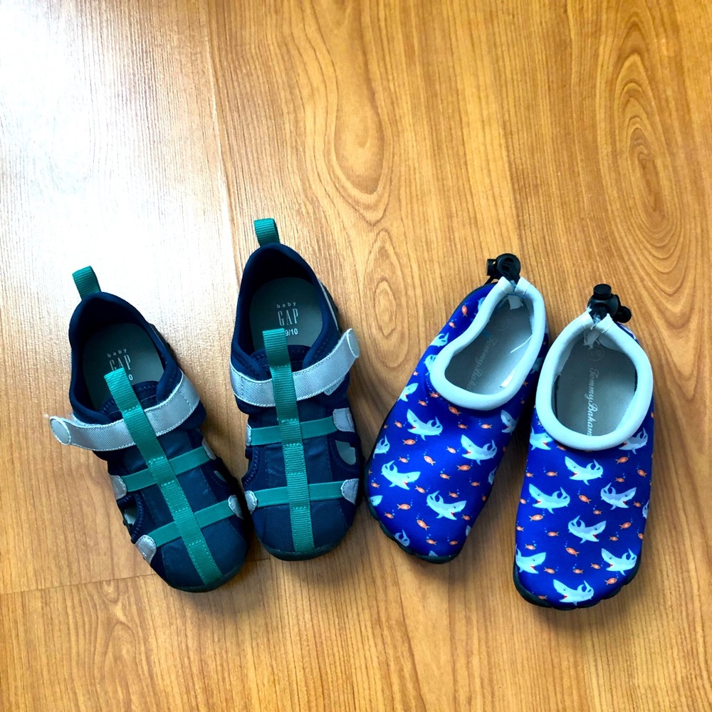 Two Pairs Shoes Size 9/10T. GAP Sandals NEW!
